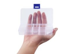 Clear Plastic Box 10 Grids