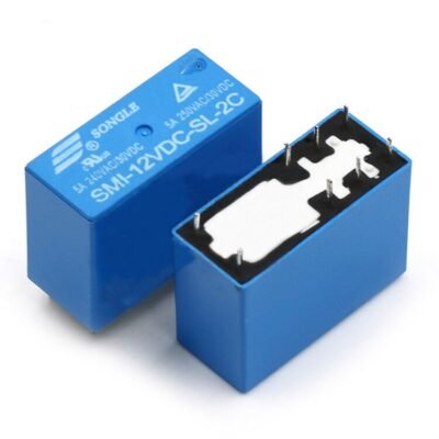 SONGLE Relay SMI-12VDC-SL-2C 5A 250VAC/30VDC 8-Pins 2-NO 2-NC Blue - Image 2