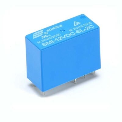 SONGLE Relay SMI-12VDC-SL-2C 5A 250VAC/30VDC 8-Pins 2-NO 2-NC Blue - Image 3