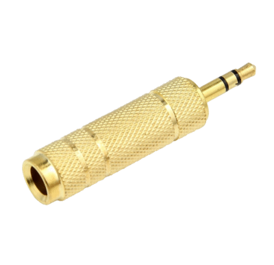 All-Metal 6.35mm 1/4'' 6.35 to 3.5mm Stereo Jack Headphone Adapter Convertor - Image 2