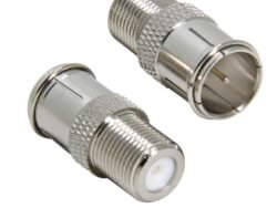 F-Type Male to F-Type Female Connector on Coax cables