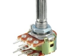 Dual Metal Potentiometer 100K Ohm 6-Pin