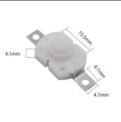 LED Flashlight ON-OFF Switch Push Button 12x15mm 2 Pin - Image 2