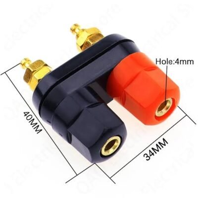 Dual Female Banana Plug 4mm for Speaker Amplifier - Image 2