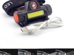 USB Rechargeable Headlamp Flashlight LED 2 Mode XPE & COB