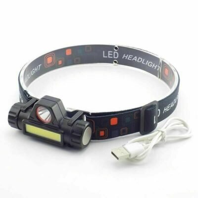 USB Rechargeable Headlamp Flashlight LED 2 Mode XPE & COB - Image 5