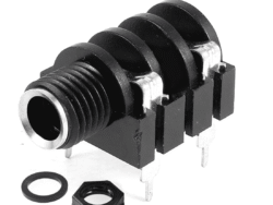 Female AUX Audio Jack Connector 4Pin TH 6.35mm