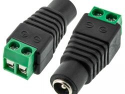 Female DC Power Plug to 2-Pin Screw Terminal