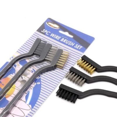 Wire Brush Set - Black - 3 Pcs