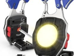 LED Rechargeable Flashlight Multi Tool Keychain (W5147)