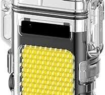 Waterproof and windproof LED flashlight with dual arc and rechargeable via