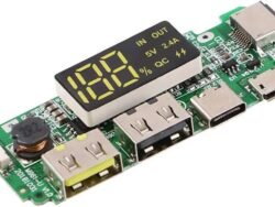 Charging Module Board Power Bank 5V 2.4A Dual USB Micro/Type-C USB With LED Display