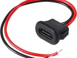 USB Power Outlet Type-C Female 2P Charger Panel Socket Wire