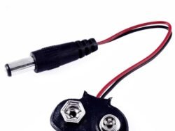 9v Battery Snap Connector + DC Jack Clip (Battery Connector Cap)