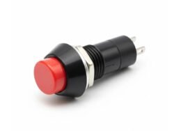 Multi-Color Plastic Push Button Switch On/Off Self-Lock 12mm 2pin